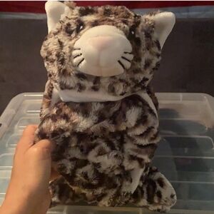 LEAPARD FUZZY BABY BLANKET & matching pillow